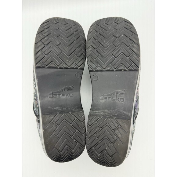 Dansko Clogs Womens 40 (9.5-10) Multi Colored Paint Splatter Leather Nurse - Picture 8 of 8